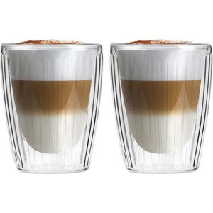 Skleněné hrnky v sadě 2 ks na cappuccino 250 ml Livio Duo – Vialli Design obraz