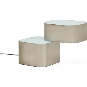Šedá kovová stolní lampa (výška 23 cm) Tandan – Kave Home obraz