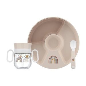 Plastová dětská jídelní sada 3 ks Sunshine & Rainbow – Mepal obraz