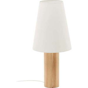Bílá/v přírodní barvě stojací lampa s textilním stínidlem (výška 110 cm) Marga – Kave Home obraz