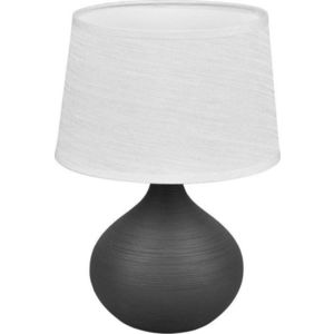 Tmavě hnědá stolní lampa z keramiky a tkaniny Reality Martin, výška 29 cm obraz