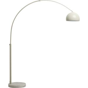 Bílá stojací lampa s kovovým stínidlem (výška 160 cm) Madali – Kave Home obraz