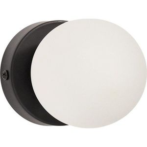 Bílé/černé kovové nástěnné svítidlo ø 8 cm Brisia – Kave Home obraz