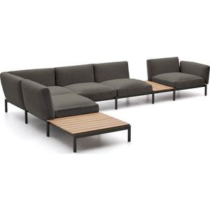 Tmavě šedá čalouněná zahradní pohovka (levý roh) Sorells – Kave Home obraz