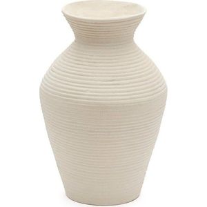 Krémová vysoká váza z papírmaše (výška 51 cm) Pria – Kave Home obraz