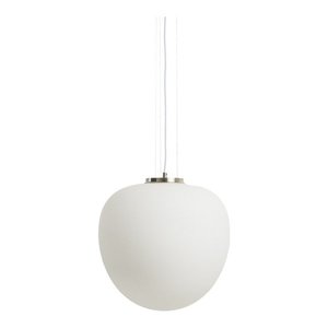 Bílé závěsné svítidlo se skleněným stínidlem ø 25 cm Ardali – Kave Home obraz
