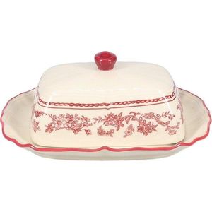 Vínová/slonovinová porcelánová máslenka Cyril – S|P Collection obraz