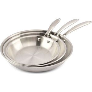 Nerezové pánve v sadě 3 ks ø 29, 5 cm Blaze – Salt&Pepper obraz