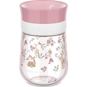 Světle růžový plastový dětský hrnek 300 ml Fairy Garden – Mepal obraz