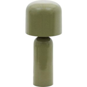 Zelená kovová stolní lampa (výška 38 cm) Monze – Kave Home obraz