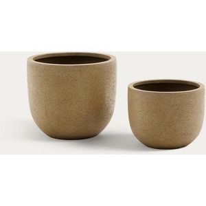 Obaly na květináče v sadě 2 ks z cementu ø 44 cm Selvi – Kave Home obraz