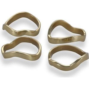 Kovové kroužky na ubrousky v sadě 4 ks Charm – S|P Collection obraz