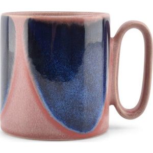 Modrý/růžový kameninový hrnek 390 ml Paint – Salt&Pepper obraz
