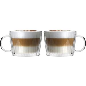 Skleněné šálky v sadě 2 ks na cappuccino 250 ml Livio Duo – Vialli Design obraz