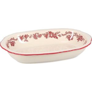 Vínový/slonovinový servírovací porcelánový talíř Cyril – S|P Collection obraz