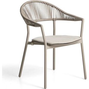 Taupe polstrovaná zahradní židle Alimia – Kave Home obraz
