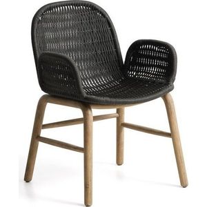 Tmavě šedá zahradní židle Alipa – Kave Home obraz
