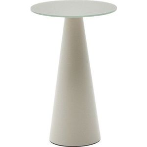 Kulatý odkládací stolek se skleněnou deskou ø 50 cm Wilshire – Kave Home obraz