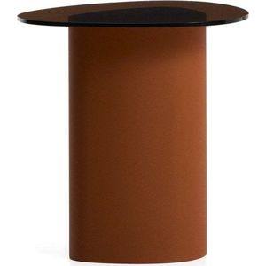 Odkládací stolek se skleněnou deskou 47x48 cm Olir – Kave Home obraz