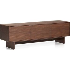 TV stolek v dekoru ořechu v tmavě přírodní barvě 150x46x40 cm Norlen – Kave Home obraz