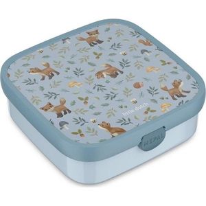 Světle modrý plastový dětský svačinový box Forest Friends – Mepal obraz