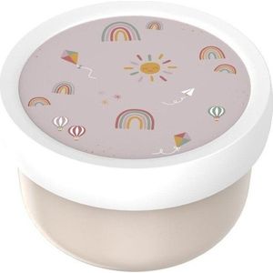 Béžový plastový dětský svačinový box Sunshine & Rainbow – Mepal obraz