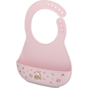 Světle růžový silikonový bryndák Fairy Garden – Mepal obraz