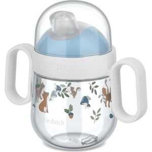 Světle modrý plastový dětský hrnek 200 ml Forest Friends – Mepal obraz