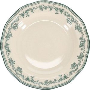 Zelený/slonovinový hluboký porcelánový talíř ø 23 cm Cyril – S|P Collection obraz