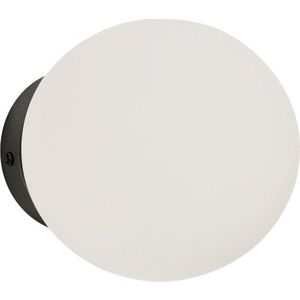 Bílé/černé kovové nástěnné svítidlo ø 15 cm Brisia – Kave Home obraz