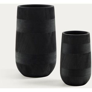 Obaly na květináče v sadě z cementu ø 45 cm Tival – Kave Home obraz