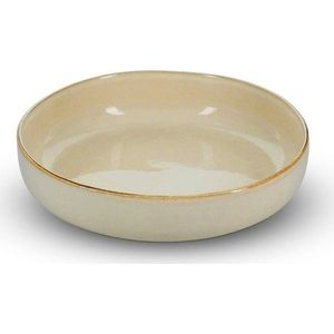 Béžový servírovací talíř z kameniny Meridian – Salt&Pepper obraz