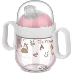 Světle růžový plastový dětský hrnek 200 ml Fairy Garden – Mepal obraz