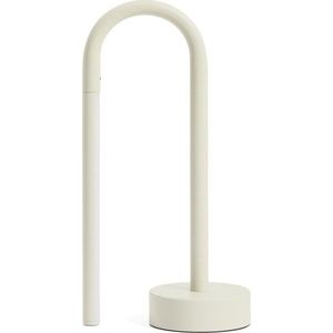 Slonovinová kovová LED stolní lampa (výška 30 cm) Bow – Kave Home obraz