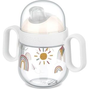 Béžový plastový dětský hrnek 200 ml Sunshine & Rainbow – Mepal obraz