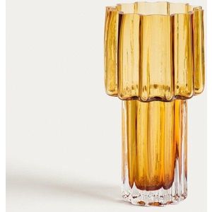 Oranžová skleněná váza (výška 30 cm) Cristila – Kave Home obraz