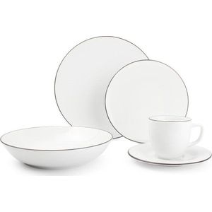Porcelánová jídelní sada 20 ks pro 4 osoby Puro – Salt&Pepper obraz