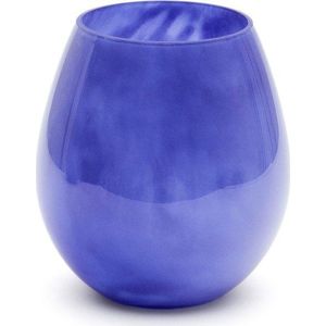 Modrá skleněná váza (výška 21 cm) Kelse – Kave Home obraz