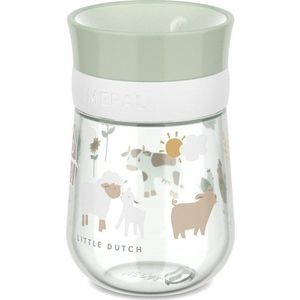 Světle zelený plastový dětský hrnek 300 ml Little Farm – Mepal obraz