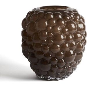 Hnědá skleněná váza (výška 30 cm) Mure – Kave Home obraz