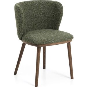 Zelené čalouněné jídelní křeslo Ciselia – Kave Home obraz