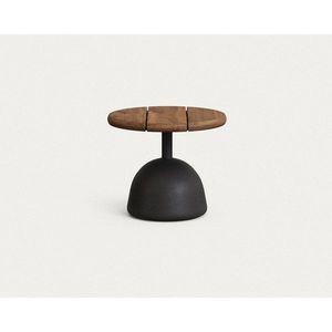 Kulatý zahradní konferenční stolek s deskou z akácie ø 43 cm Saura – Kave Home obraz