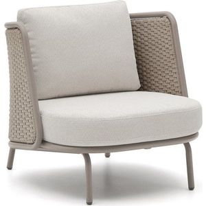 Krémové/taupe polstrované zahradní křeslo Sedalis – Kave Home obraz