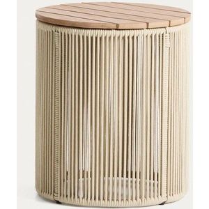 Kulatý zahradní stolek s deskou z akácie ø 40 cm Dandara – Kave Home obraz