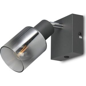 Antracitové bodové svítidlo ø 7 cm Cadiz – Reality obraz