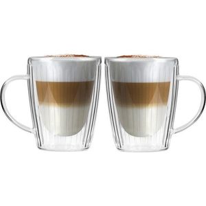 Skleněné hrnky v sadě 2 ks na cappuccino 250 ml Livio Duo – Vialli Design obraz
