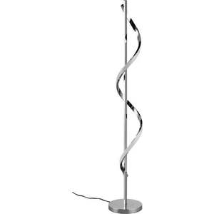 LED stmívatelná stojací lampa v leskle stříbrné barvě (výška 120 cm) Isabel – Reality obraz
