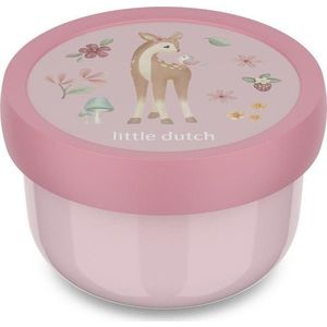 Světle růžový plastový dětský svačinový box Fairy Garden – Mepal obraz