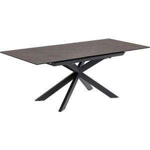 Rozkládací jídelní stůl s přídavnou deskou s keramickou deskou 90x160 cm Atminda – Kave Home obraz
