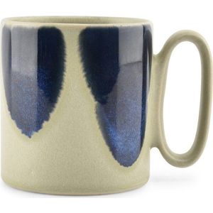 Modrý/béžový kameninový hrnek 390 ml Paint – Salt&Pepper obraz